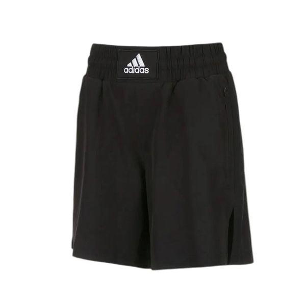 Krótkie spodenki do boksu treningowego adidas. Białe szorty męskie Adidas, z materiału, bez kołnierzyka. Za 277.20 zł.