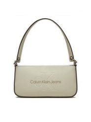 Calvin Klein Jeans Torebka Sculpted Shoulder Pouch25 Mono K60K610679 Beżowy. Brązowe torebki klasyczne damskie Calvin Klein Jeans, bez wzorów, z jeansu, bez dodatków. Za 259.99 zł.