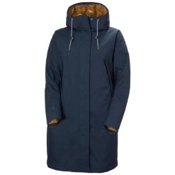 Damska kurtka wodoodporna Helly Hansen Hvaler. Niebieskie kurtki przeciwdeszczowe damskie Helly Hansen, m, bez kaptura. Za 904.00 zł.