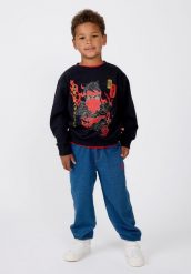 Bluza Bawełniana Chłopięca LEGO Ninjago Sian205 Czarna. Czarne bluzy bez kaptura męskie LEGO, l, z bawełny. Za 103.99 zł.