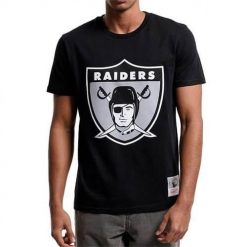 Koszulka sportowa męska Mitchell & Ness Nfl Team Logo Tee Oakland Raiders. Czarne t-shirty sportowe męskie Mitchell & Ness, m, bez ramiączek. Za 189.00 zł.