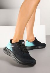 Czarno-Miętowe Buty Sportowe z Efektem Ombre na Podeszwie z Pianki Elanielia. Czarne buty sportowe na co dzień damskie Renee, bez wzorów, z jeansu. Za 99.99 zł.