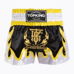 Spodenki treningowe Top King Thai Boxing. Czarne szorty damskie TOP KING, bez wzorów, z materiału, klasyczne. Za 269.99 zł.