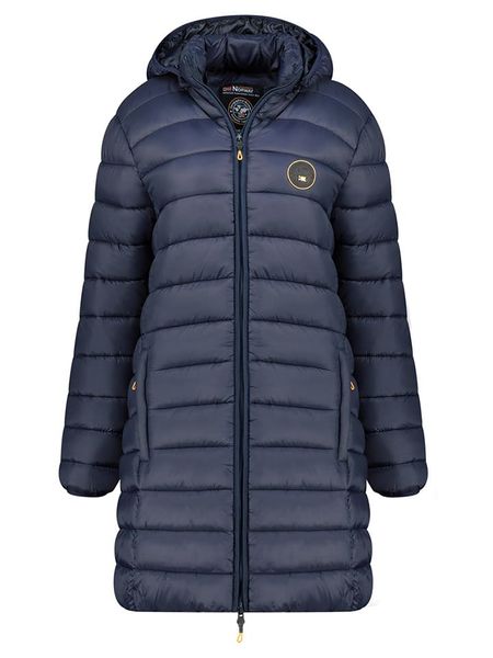 Geographical Norway Płaszcz pikowany "Atikamap" w kolorze granatowym rozmiar: L. Niebieskie płaszcze damskie Geographical Norway, l, bez wzorów. Za 179.22 zł.