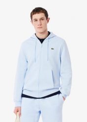 Bluza sportowa męska Lacoste SH9626 00 T01 z kapturem. Niebieskie bluzy sportowe męskie Lacoste, l, z bawełny. Za 566.00 zł.