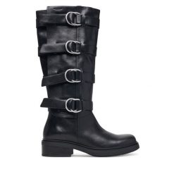 Kozaki Vagabond Shoemakers. Czarne kozaki damskie Vagabond Shoemakers, bez obcasa, na płaskiej podeszwie. Za 1,519.00 zł.