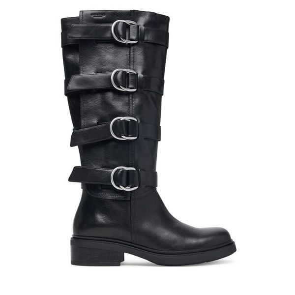 Kozaki Vagabond Shoemakers. Czarne kozaki damskie Vagabond Shoemakers, bez obcasa, na płaskiej podeszwie. Za 1,519.00 zł.