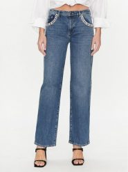 Guess Jeansy W5RA1N D5ACC Niebieski Skinny Fit. Niebieskie jeansy damskie Guess. Za 429.99 zł.