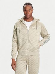 Guess Bluza Z5BQ13 K2042 Beżowy Relaxed Fit. Brązowe bluzy bez kaptura męskie Guess, m, z syntetyku. Za 419.99 zł.