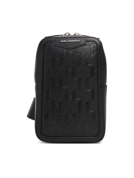 KARL LAGERFELD Saszetka A3M30179 Czarny. Czarne saszetki męskie Karl Lagerfeld, ze skóry. Za 599.99 zł.