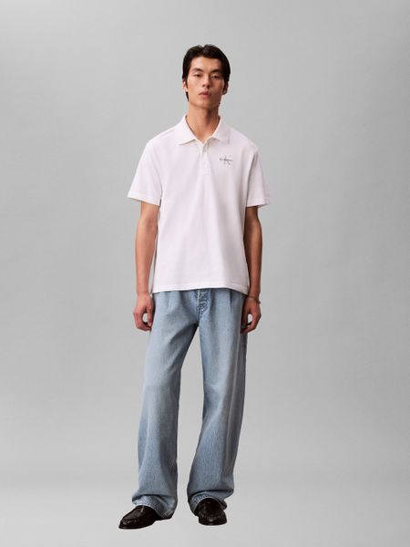 Calvin Klein Jeans koszulka polo Mężczyźni Bawełna biały, S. Białe koszulki polo męskie Calvin Klein Jeans, m, bez wzorów, z bawełny, bez ramiączek. Za 279.95 zł.