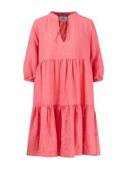 FYNCH-HATTON Lniana sukienka w kolorze różowym rozmiar: 42. Różowe sukienki damskie Fynch-Hatton, na co dzień, bez wzorów, ze lnu, bez kołnierzyka, bez ramiączek, midi, proste. Za 152.99 zł.