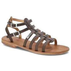 Szare Sandały Les Tropeziennes Skórzane Buty Damskie. Szare sandały damskie LES TROPEZIENNES, bez wzorów, ze skóry, bez obcasa, na płaskiej podeszwie. Za 159.00 zł.