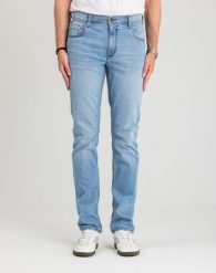 Męskie Spodnie jeansowe Mustang Style Washington Straight Denim Blue 1018074 5000 401. Niebieskie spodnie materiałowe męskie Mustang, bez wzorów, z denimu. Za 189.99 zł.