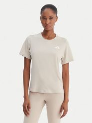 Adidas Koszulka techniczna Train Essentials 3-Stripes Workout JD6530 Beżowy Regular Fit. Brązowe bluzki sportowe damskie Adidas, l, z syntetyku, bez kołnierzyka, bez ramiączek. Za 129.99 zł.