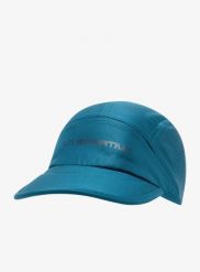 Czapka z daszkiem do biegania La Sportiva Pure Cap. Niebieskie czapki męskie La Sportiva, bez wzorów, z materiału. Za 142.99 zł.