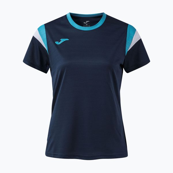 Koszulka tenisowa damska Joma Terra. Niebieskie t-shirty damskie Joma, xs, bez wzorów, ze skóry, bez kołnierzyka. Za 79.99 zł.
