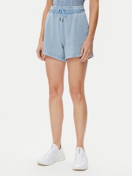 Guess Jeans Szorty sportowe W5GD0N KCTJ1 Niebieski Relaxed Fit. Niebieskie spodenki sportowe damskie Guess Jeans, m, z bawełny. Za 299.99 zł.