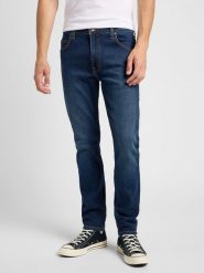 LEE MĘSKIE SPODNIE JEANSOWE LEE RIDER DARK USED 112360201. Spodnie materiałowe męskie Lee, bez wzorów, z jeansu. Za 199.99 zł.