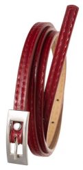 Pasek damski Cavaldi BB-CV-11 RED 105 czerwony. Czerwone paski damskie 4U Cavaldi, z aplikacjami, ze skóry ekologicznej, eleganckie. Za 19.99 zł.
