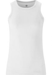 Damski tank top Athlecia Madilyn. Brązowe topy sportowe damskie Athlecia, l, bez wzorów, z materiału, bez ramiączek. Za 91.00 zł.