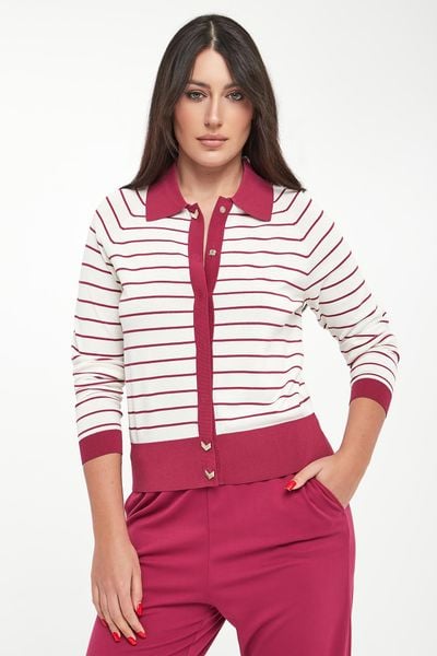 Sweter damski w paski LIU JO. Swetry klasyczne damskie Liu Jo, s, bez kołnierzyka. Za 469.00 zł.