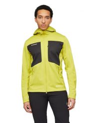Mammut Kurtka softshellowa "Ultimate VIII SO" w kolorze żółtym rozmiar: XL. Żółte kurtki outdoor męskie Mammut, xl, bez wzorów, z syntetyku, bez kaptura. Za 754.95 zł.
