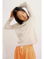 AUTHENTIC CASHMERE Kaszmirowy sweter "Criou" w kolorze białym rozmiar: XXL. Białe swetry klasyczne damskie AUTHENTIC CASHMERE, xxl, z kaszmiru, bez kołnierzyka. Za 330.67 zł.