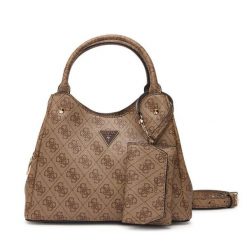 Torebka Guess. Brązowe torebki klasyczne damskie Guess, z aplikacjami, bez dodatków. Za 584.99 zł.