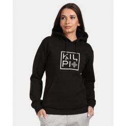Damska bawełniana bluza z kapturem Kilpi NIKY-W. Czarne bluzy z kapturem damskie Kilpi, l, z bawełny. Za 256.81 zł.