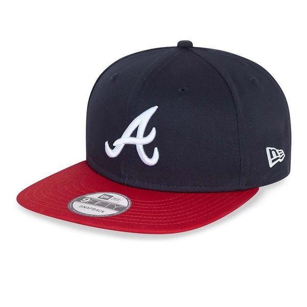 Czapka New Era 950 Atlanta Braves MLB Essential granatowo-czerwona. Czerwone czapki męskie New Era, bez wzorów. Za 169.16 zł.