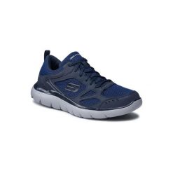 Buty do chodzenia męskie Skechers Summits. Niebieskie buty sportowe na co dzień męskie Skechers, z materiału, bez zapięcia, trekkingowe. Za 199.99 zł.