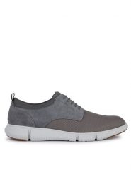 Geox Półbuty U Adacter U45B6D 01122 C9371 Szary. Szare półbuty męskie Geox, z materiału, bez zapięcia. Za 339.99 zł.
