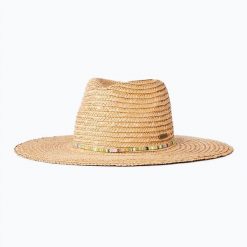 Kapelusz damski Rip Curl Premium Surf Straw Panama. Brązowe kapelusze damskie Rip Curl, na lato, bez wzorów, z materiału. Za 145.55 zł.