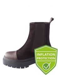 D.Moro Skórzane sztyblety w kolorze ciemnobrązowym rozmiar: 36. Brązowe botki damskie D.Moro, z materiału, sportowe, bez obcasa, bez zapięcia. Za 305.45 zł.