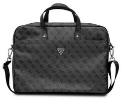 Torba Guess Saffiano 4G Triangle Logo Computer Bag 16” czarny. Czarne torby na laptopa damskie Guess, z aplikacjami, ze skóry ekologicznej. Za 309.00 zł.