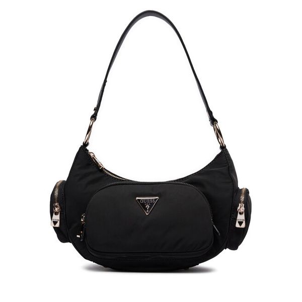 Torebka Guess. Czarne torebki klasyczne damskie Guess, z aplikacjami, bez dodatków. Za 419.99 zł.