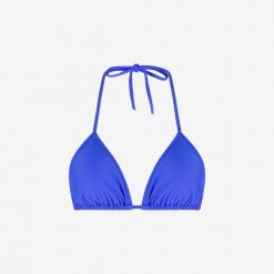 Damski premium bikini top trójkątny do pływania & surfingu - Niebieski. Niebieskie bikini damskie WALLIEN, bez wzorów. Za 209.00 zł.