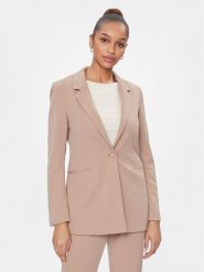 Vero Moda Marynarka Sara 10299864 Beżowy Slim Fit. Brązowe marynarki i żakiety damskie Vero Moda, bez wzorów, z syntetyku. Za 189.99 zł.