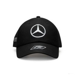 Czapka z daszkiem Mercedes-AMG Petronas F1 czarna, One Size. Czarne czapki męskie OEM, bez wzorów, z poliesteru. Za 81.43 zł.