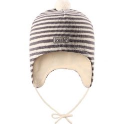 Czapka dziecięca 718723-9421 brązowo-kremowa r. 44-46. Białe czapki dziecięce Lassie by Reima, bez wzorów. Za 42.25 zł.