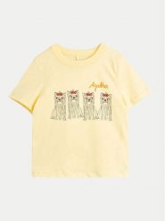 Mini Rodini T-Shirt Agatha 2472014323 Żółty Regular Fit. Żółte koszulki dziewczęce Mini Rodini, bez wzorów, z bawełny, bez ramiączek. Za 89.99 zł.