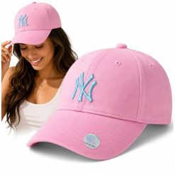 Czapka New York Yankees NY Różowa Damska Baseballówka Regulowana MLB. Czerwone czapki z daszkiem damskie NICEBIKE, bez wzorów, z bawełny. Za 89.99 zł.