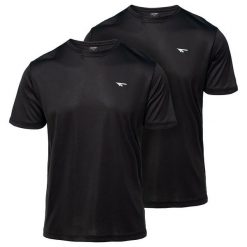 T-shirt Męski Trening Jodin 2pak. Czarne t-shirty męskie Hi-tec, m, bez wzorów, bez kołnierzyka. Za 87.99 zł.
