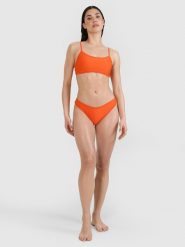 4F Dół od bikini damski - pomarańczowy M. Brązowe bikini damskie 4f, bez wzorów. W wyprzedaży za 29.99 zł.