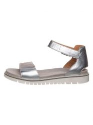 Ara Shoes Skórzane sandały w kolorze srebrnym rozmiar: 36. Szare sandały damskie Ara Shoes, bez wzorów, bez obcasa. Za 183.03 zł.