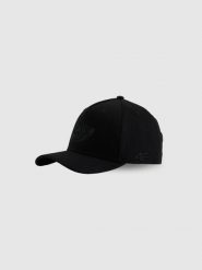4F Czapka z daszkiem strapback uniseks 4F x Drift Masters - czarna S/M. Czarne czapki z daszkiem damskie 4f, z aplikacjami, z bawełny. Za 119.99 zł.