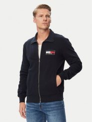 Tommy Hilfiger Bluza Brand Love MW0MW44941 Granatowy Regular Fit. Niebieskie bluzy bez kaptura męskie Tommy Hilfiger, l, z bawełny. Za 489.99 zł.