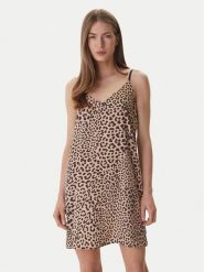 DKNY Koszula nocna YI60099 Beżowy Regular Fit. Brązowe koszule nocne damskie DKNY, bez wzorów, z syntetyku. Za 279.99 zł.