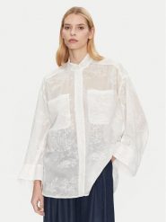 Munthe Koszula Fortunato 251104025135 Biały Relaxed Fit. Białe koszule damskie Munthe, bez wzorów, z syntetyku, bez kołnierzyka, bez ramiączek. Za 619.99 zł.